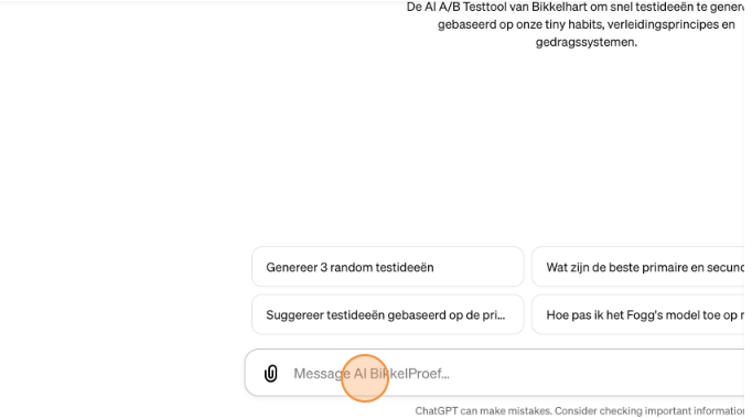 MessageAIBikkelProef