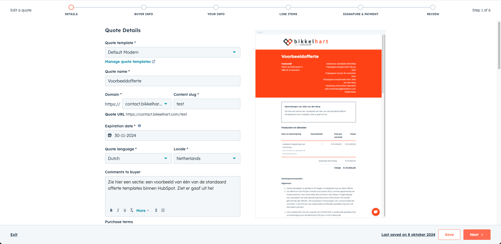 HubSpot Quote Builder