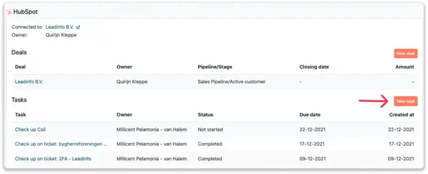 Leadinfo x Hubspot