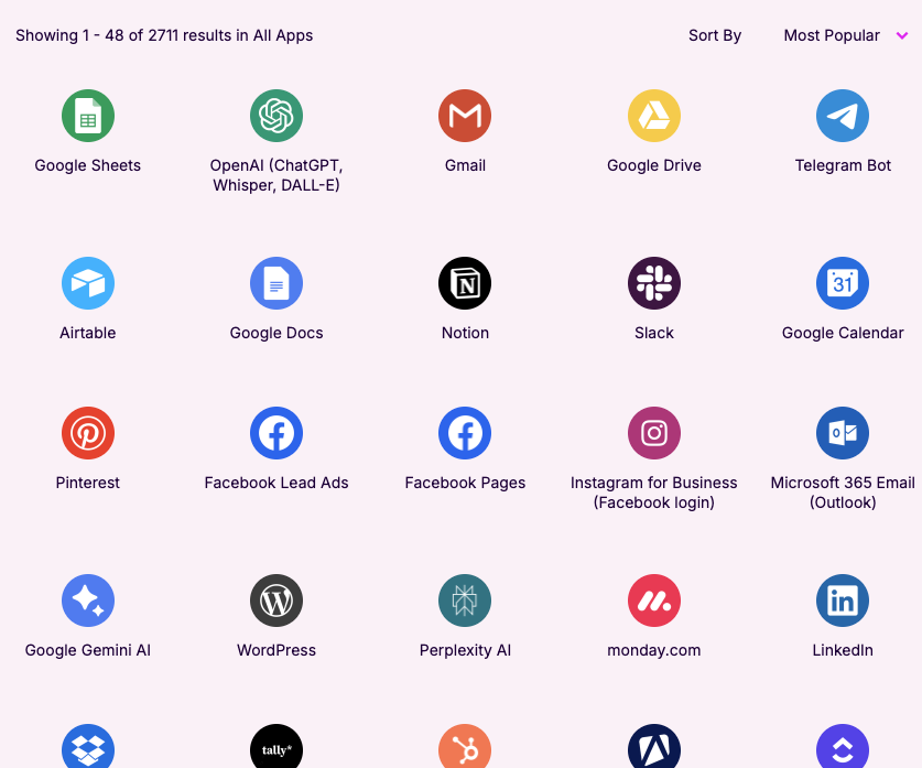 Honderden app wisselen data uit via Make.com